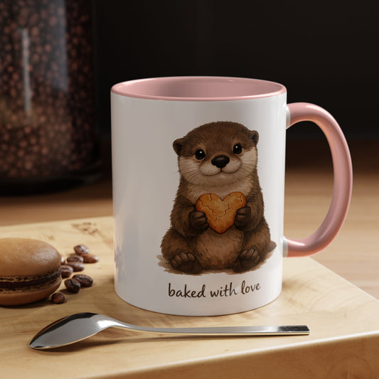 Baked with Love Otter Mug