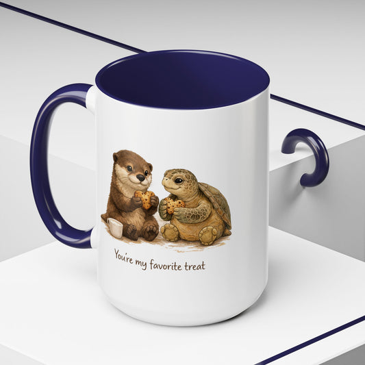 You're My Favorite Treat Otter and Turtle Mug