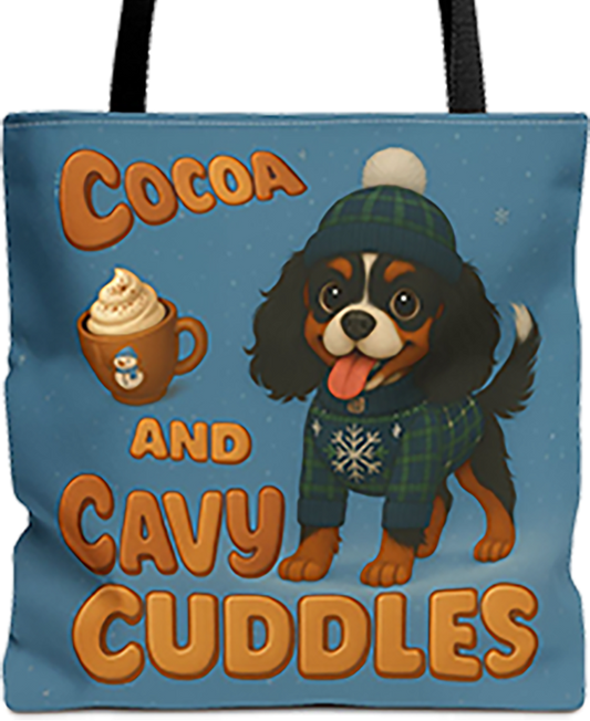 Cocoa and Cavy Cuddles Tote Bag, Tricolor Edition
